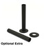 OE-A-PIP-500-130-SB - Ramone Modern TRV Satin Black Towel Radiator Valves With Sleeves OE-A-PIP-500-130-SB - Ramone Modern TRV Satin Black Towel Radiator Valves With Sleeves
